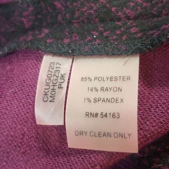 Calvin Klein 6 Purple Snakeskin Pencil Skirt - Picture 7 of 7